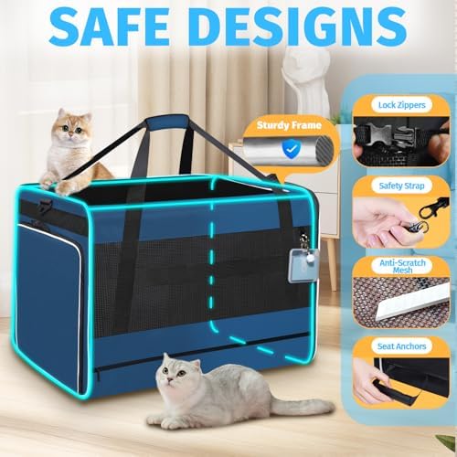 Petskd Side Expandable Large Cat Carrier - Image 6