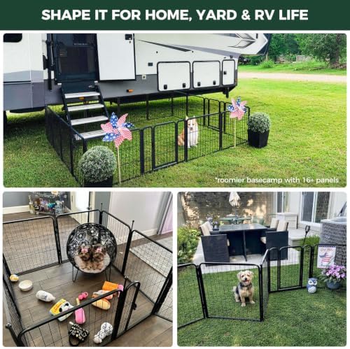 FXW Rollick Dog Playpen, Yard & RV Camping, 8 Panels - Image 5