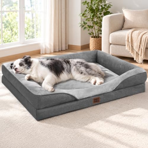 EHEYCIGA Orthopedic XL Dog Bed for Large Dog, Memory Foam Dog Couch by EHEYCIGA