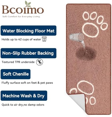 Bcoimo Super Absorbent Dog Door Mat - Image 4