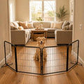 Extra Wide Adjustable Dog Gate – 32 inch Tall & Up to 107 Inch Wide 4 Panel by KozyKennels