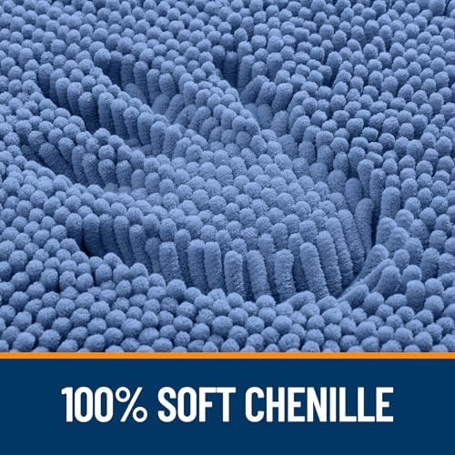 OLANLY Bathroom Rugs 35x24, Extra Soft Absorbent Chenille Bath Rugs - Image 3