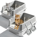 2PACK XL Stainless Steel Litter Box by Futam
