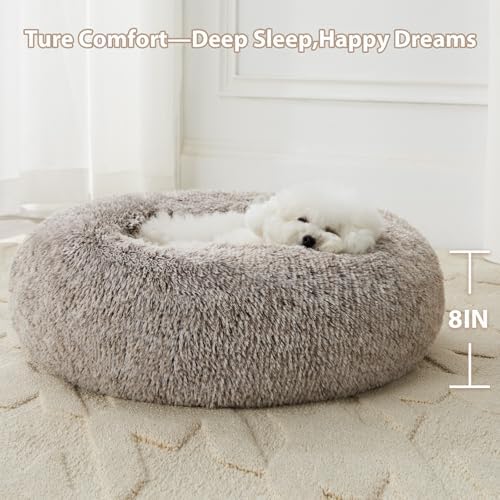 WNPETHOME Medium Round Calming Dog Bed Cat Bed - Image 3