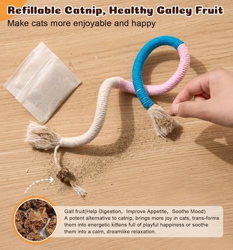 Cat Chew Ropes 4Pcs, Safe Cat Chew Toys - Image 5