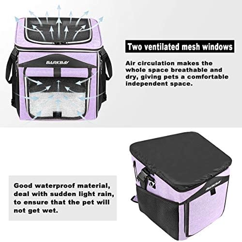BARKBAY Dog Bike Basket Carrier, Expandable Foldable Soft-Sided Dog Carrier - Image 4