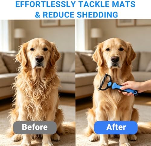 Dog Grooming Rake Deshedding Undercoat Brush - Image 5