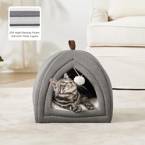 Bedsure 2in1 Cat Beds for Indoor Cats Cave for Kitten - Image 2