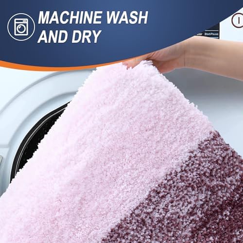 OLANLY Bathroom Runner Rug 47x24, Extra Soft Absorbent Microfiber Bath Rugs - Image 5