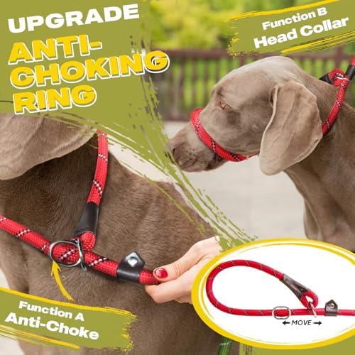Fida Durable Slip Lead Dog Leash, 6 FT x 3/8" Dog Training Leash - Image 3