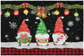 Giwawa Black Xmas Gnome Bath Rug Winter Snowflake Entryway Doormat Non Slip by Giwawa