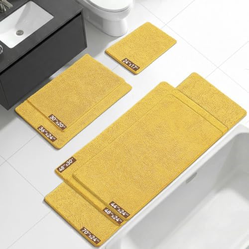 Bcoimo 48x30 Chenille Bath Mat – Non-Slip - Image 2