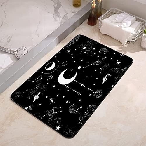 YISUMEI Galaxy Moon Star Bathroom Mat, Non-Slip Super Absorption Bath Carpet - Image 3