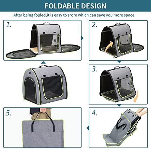 PETSFIT Collapsible Dog Crate, Travel Dog Crate - Image 5