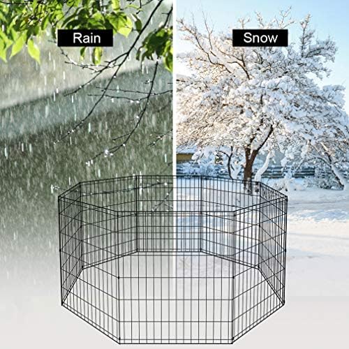 BestPet | Foldable Dog Playpen | 30 Inch, 8 Panels | Metal Pet Exercise Pen - Image 4