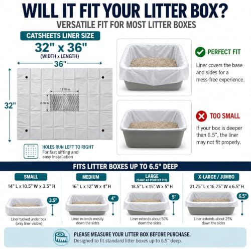 Sifting Cat Litter Box Liners | Serious Sifter Super Supply | 5 Second Sift Cat - Image 2