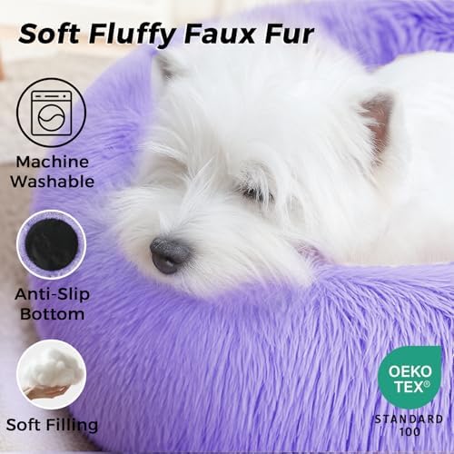 Calming Round Dog Bed & Cat Bed - Image 3