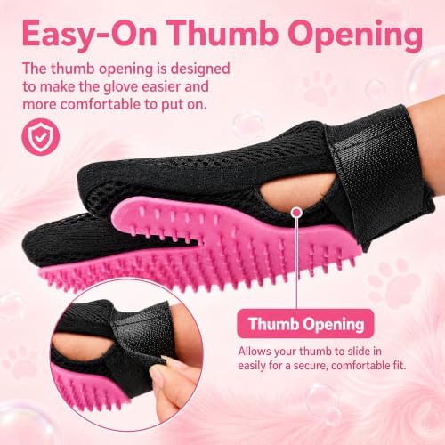 BYETOO Pet Dog Cat Grooming Glove - Image 4
