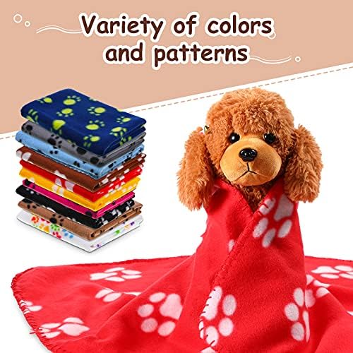Tatuo 10 Pcs Puppy Blanket for Dog Cat, 24 x 28 Inch, Vibrant Color - Image 4