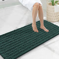 Smiry Bathroom Rugs 47X20, Extra Soft Rubber Backing Chenille Bath Mats by Smiry