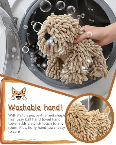 Dog Towel Shaped Hand Chenille Animal Towels - Image 6