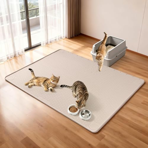 Silicone Cat Litter Mat for Litter Box 50”x35” Large Cat Mat - Image 4