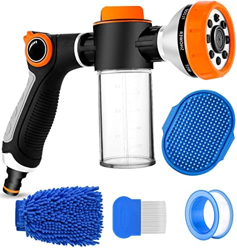 Upgrade Dog Washing Hose Attachment Soap Dispenser by YCCOKJJ
