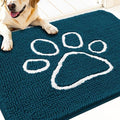 OLANLY Dog Door Mat for Muddy Paws 34x21, Paw Print Design Chenille Mud Mat by OLANLY