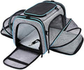 Airline Approved Pet Carrier, Large Soft Sided Pet Travel TSA Carrier 4 Sides by MASKEYON