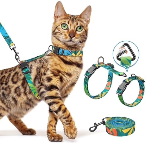 Halypet Cat Harness and Leash Set, Escape Proof by DOMoreWithYourPet