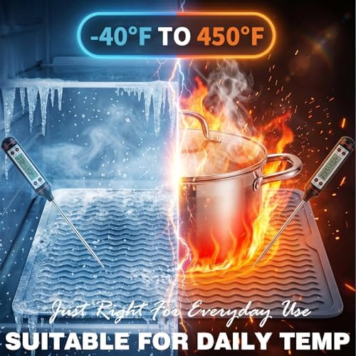 CAKETIME 2 Pack Silicone Dish Drying Mat - Image 5