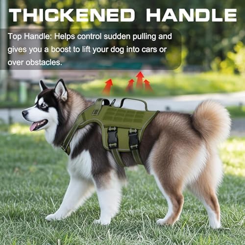 Dog Harness for Large Dogs, No Pull Tactical Vest - Image 2