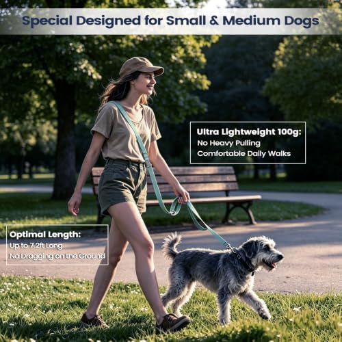 Hands Free Dog Leash, Crossbody Waist Dog Leash, Small Medium Dog Walking - Image 3