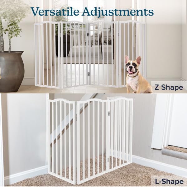 Pet Gate - 4-Panel Indoor Foldable Dog Fence - Image 6