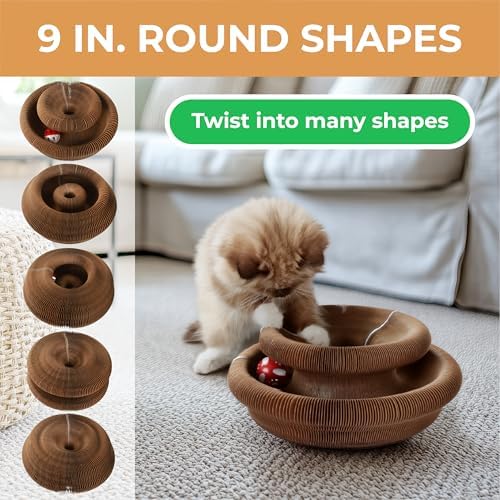 2-Pack Accordion Cat Toy Scratchers - Image 5