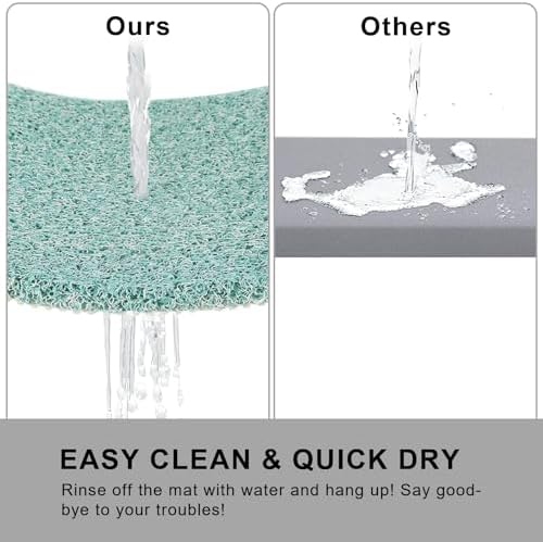 Nonslip Bathtub Mat, Anti Slip Bath Mat 0.6" Extra Thick, Quick Dry Bath Tub - Image 4
