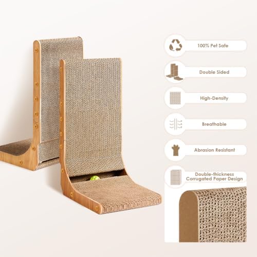 EHEYCIGA Extra Wide 16.5in Cardboard Cat Scratcher - Image 2