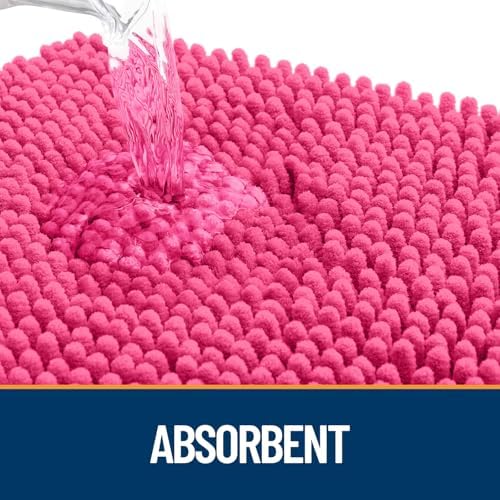 OLANLY Dog Door Mat for Muddy Paws 54x32, Super Absorbent Chenille Mud Mat - Image 3