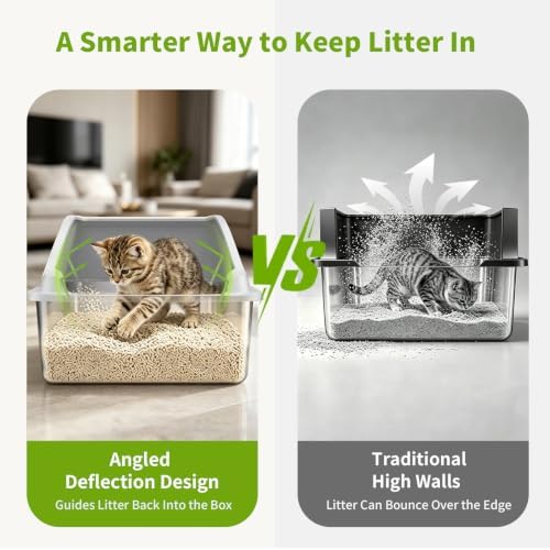 Stainless Steel Cat Litter Box, Extra Large XL Odor Free Metal Litter Box - Image 4
