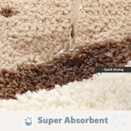 Cute Ocean Bathroom Rug Super Absorbent Bath Mat Machine Washable and Non Slip - Image 3