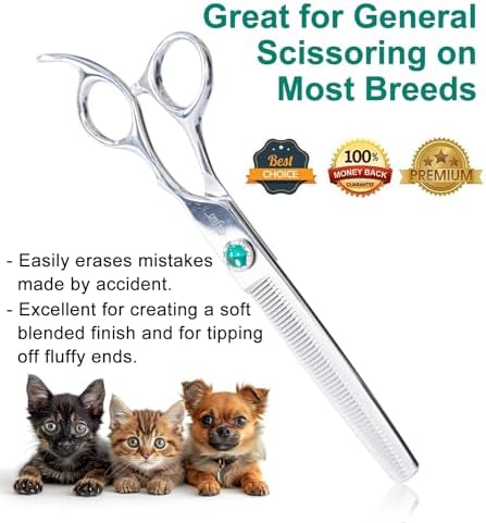 Dog Grooming Thinning Scissors 7 inch Professional Pet Shears Made Of Japanese - Image 4