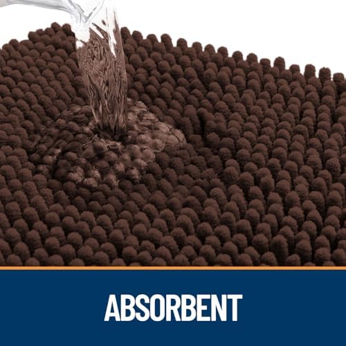 OLANLY Dog Door Mat for Muddy Paws 24x16, Super Absorbent Chenille Mud Mat - Image 3