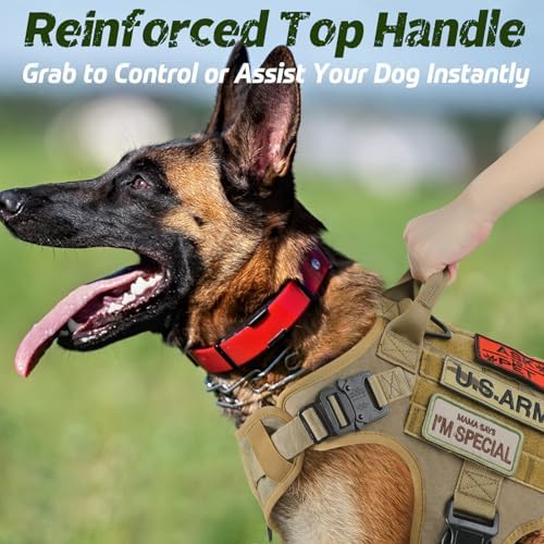 rabbitgoo Tactical Dog Harness for Small, Heavy Duty Military No Pull Vest - Image 5