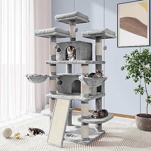 Allewie 68 Inches Cat Tree/House and Towers by Allewie
