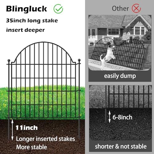 5 Panels No Dig Decorative Garden Fence - Image 3