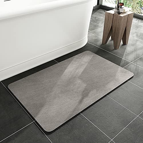 MontVoo -Bath Mat-Rubber Backing Non SlipThin Bathroom Rugs Fit Under Door- by MontVoo