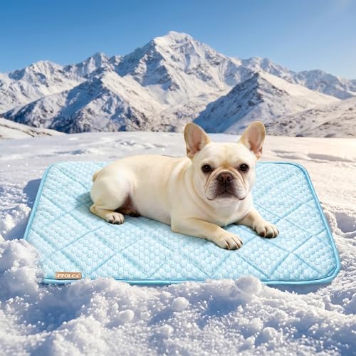 PPOLCA Waterproof Cooling Mat for Medium Dogs 21x29, Light Blue by PPOLCA