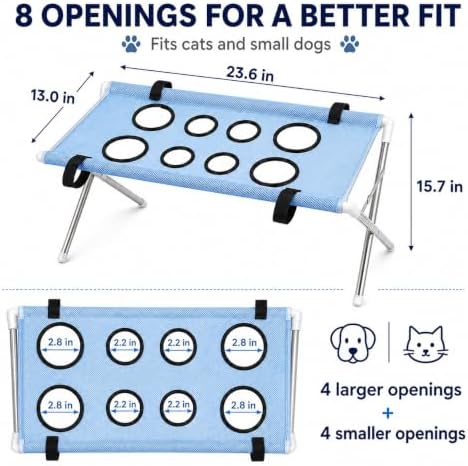 Pet Grooming Hammock with Stand, Foldable Dog Bath Table，Black - Image 3
