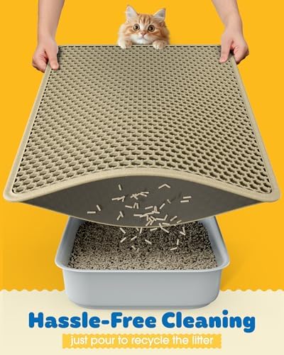 Powools Cat Litter Mat, 23.2 x 14.6 in, Waterproof - Image 4