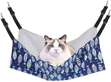 Cat Hammock Bed for Cage, 22x18 inch Adjustable Hanging Cat Hammock by PERSUPER